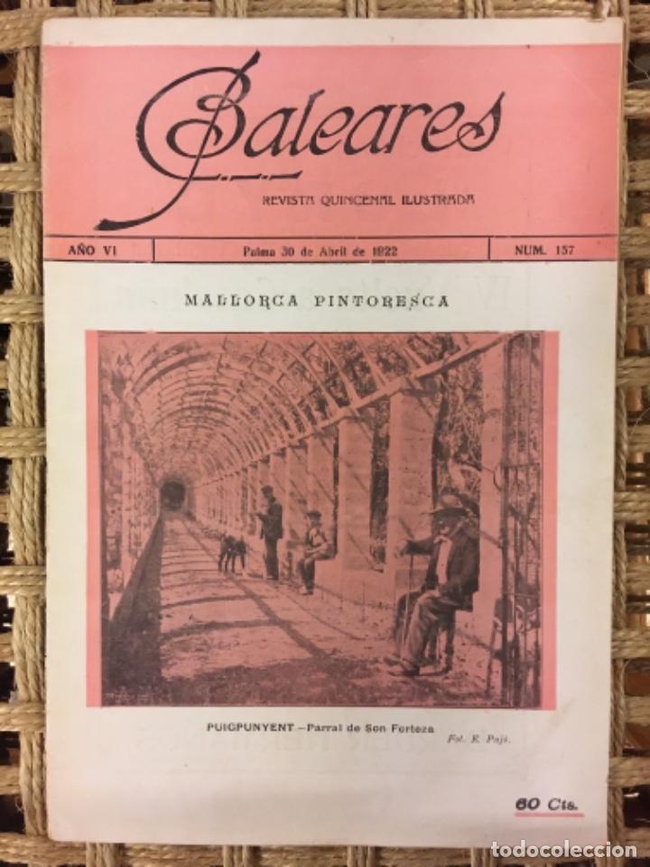 Coleccionismo de Revistas y Peri&oacute;dicos: REVISTA BALEARES, LITERATURA, ARTE, COMERCIO, NUMERO 157, 1922
