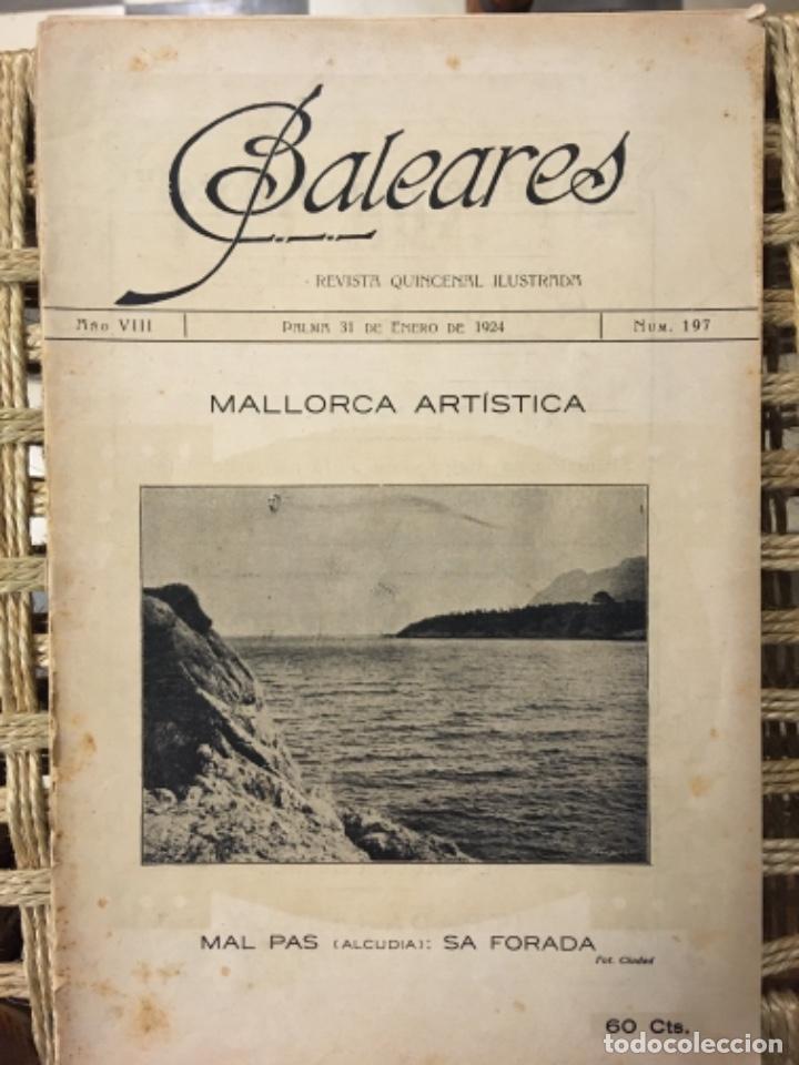 Collezionismo di Riviste e Giornali: REVISTA BALEARES, LITERATURA, ARTE, COMERCIO, NUMERO 197, 1924