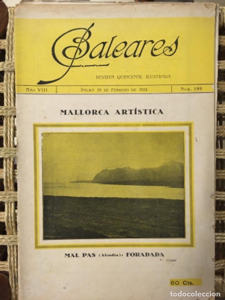 Collezionismo di Riviste e Giornali: REVISTA BALEARES, LITERATURA, ARTE, COMERCIO, NUMERO 199, 1924