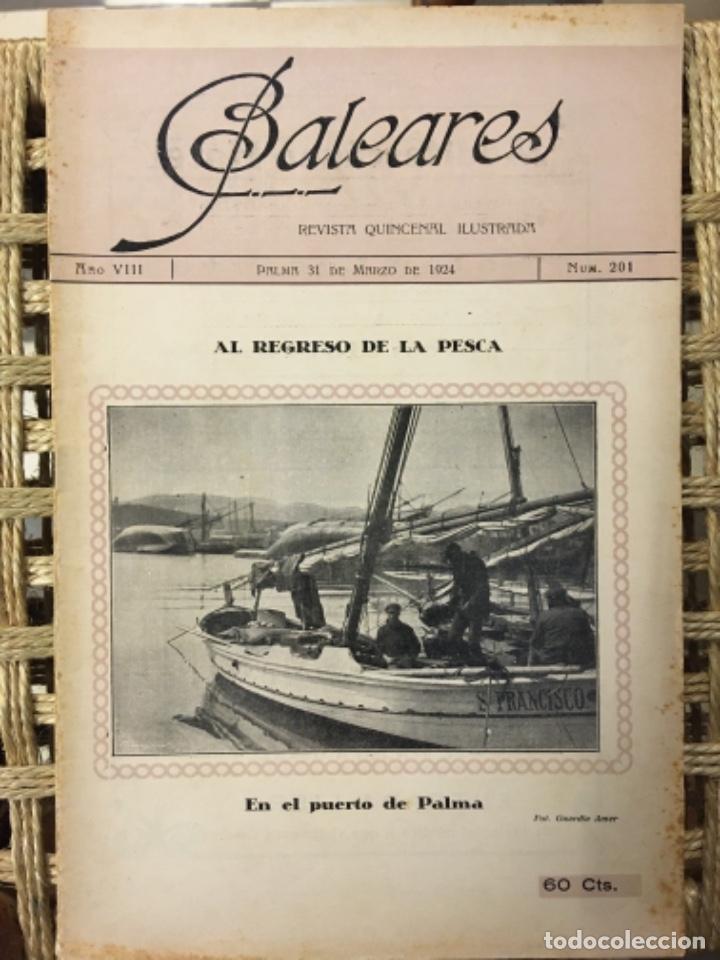 Collection Magazines and Newspapers: REVISTA BALEARES, LITERATURA, ARTE, COMERCIO, NUMERO 201, 1924