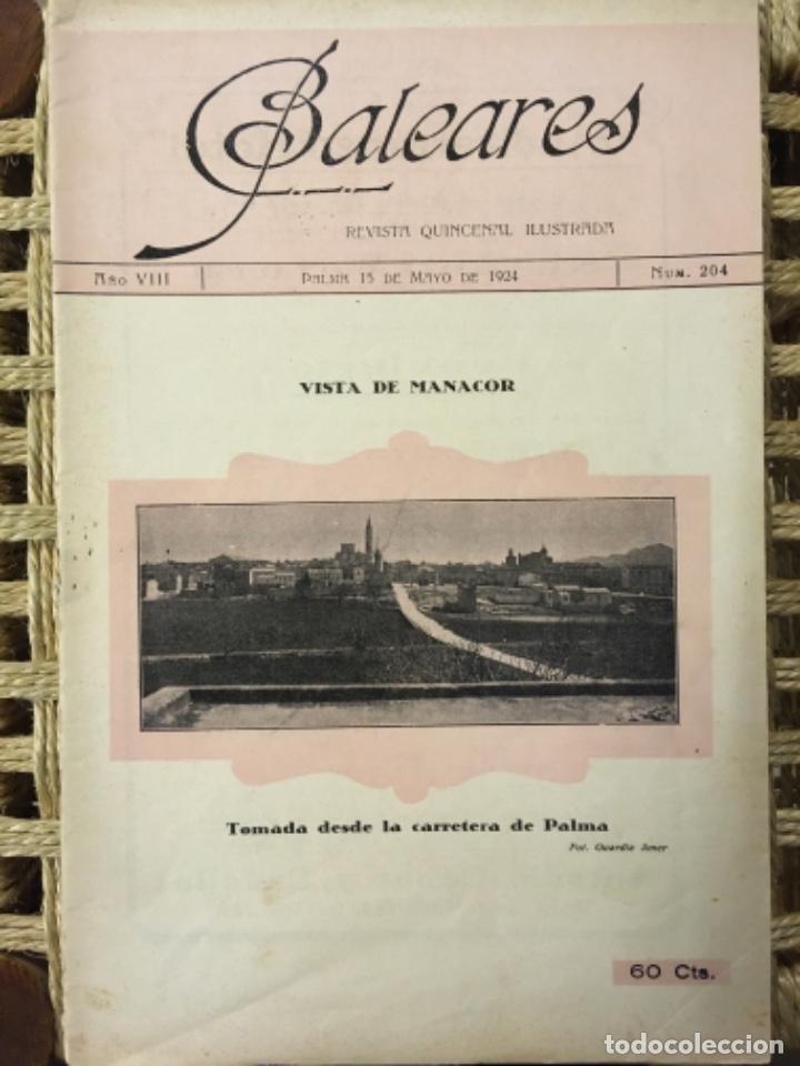 Collezionismo di Riviste e Giornali: REVISTA BALEARES, LITERATURA, ARTE, COMERCIO, NUMERO 204, 1924