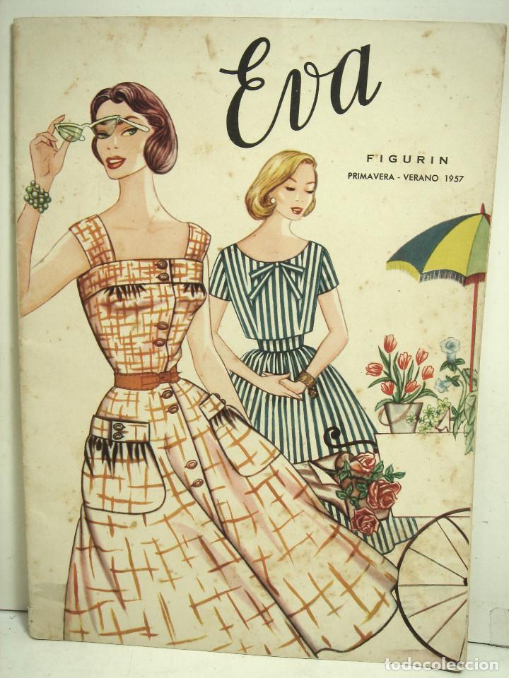 revista moda-eva figurin 1957 primavera verano- - Comprar Outras revistas e  jornais modernos no todocoleccion