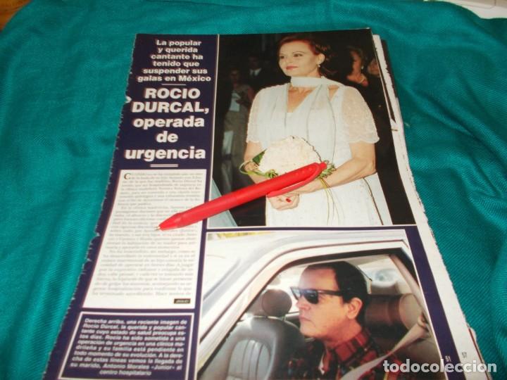 Coleccionismo de Revistas y Peri&oacute;dicos: RECORTE : ROCIO DURCAL, OPERADA DE URGENCIAS. HOLA, OCTUBRE 2001(#)