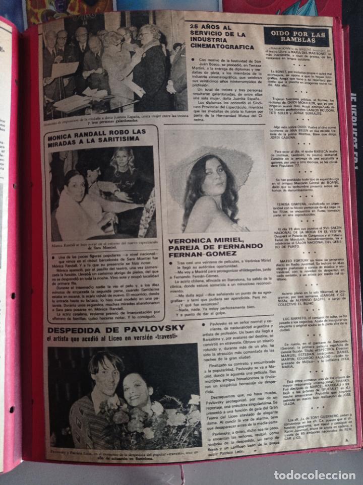Coleccionismo de revistas y peri&oacute;dicos: PAVLOSKY VERONICA MIRIEL MONICA RANDALL EN EL ESTRENO DE SARA MONTIEL EN BARCELONA