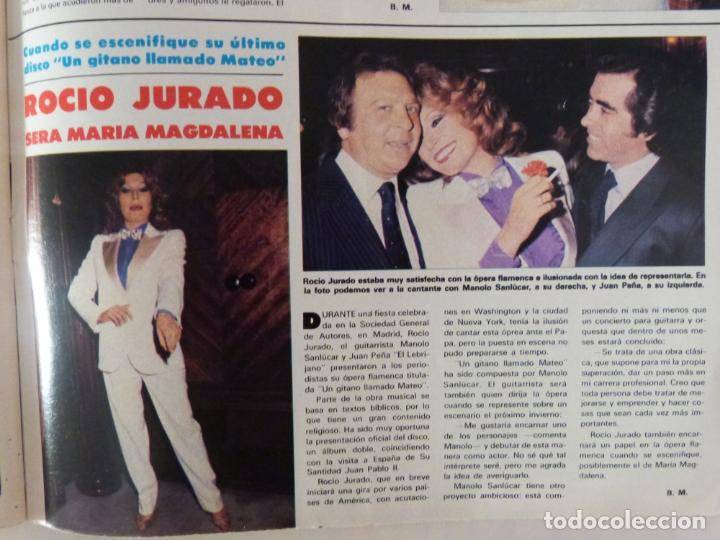 Coleccionismo de Revistas y Peri&oacute;dicos: RECORTE CLIPPING DE ROCIO JURADO MANOLO SANLUCAR Y JUAN PE&Ntilde;A REVISTA SEMANA N&ordm; 2230 PAG. 117 L41