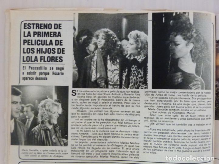 Coleccionismo de Revistas y Peri&oacute;dicos: RECORTE CLIPPING DE LOLA FLORES Y ROSARIO REVISTA SEMANA N&ordm; 2230 PAG. 116 L41