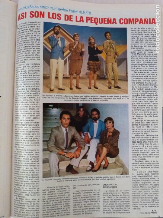 Coleccionismo de Revistas y Peri&oacute;dicos: RECORTE CLIPPING DE LA PEQUE&Ntilde;A COMPA&Ntilde;IA FESTIVAL DE LA OTI REVISTA SEMANA N&ordm; 2230 PAG. 71 L41