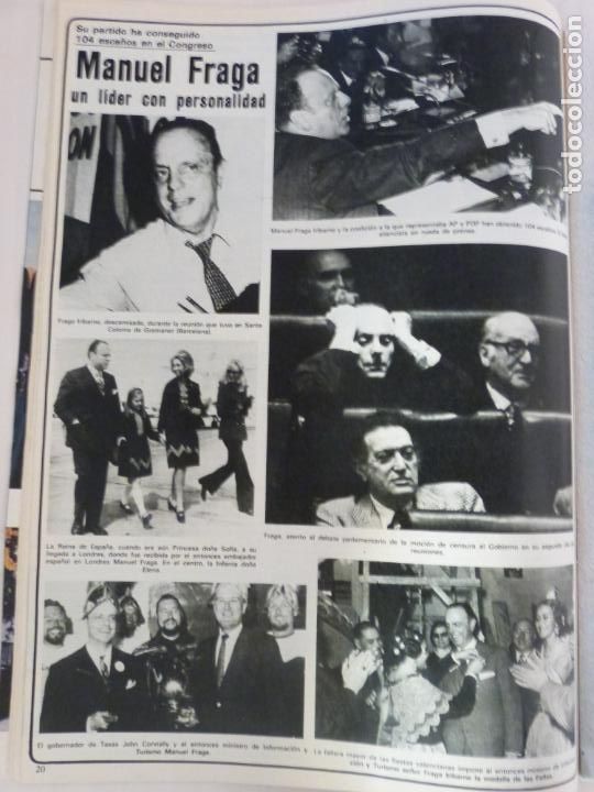 Coleccionismo de Revistas y Peri&oacute;dicos: RECORTE CLIPPING DE MANUEL FRAGA REVISTA SEMANA N&ordm; 2230 PAG. 20 L41