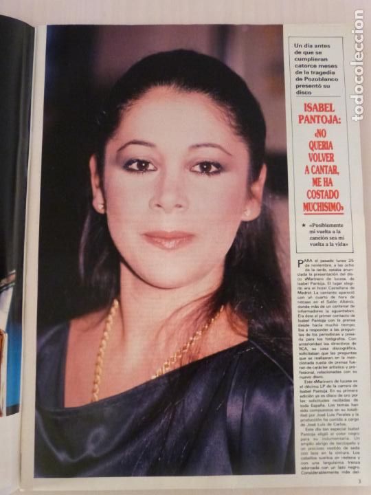 Coleccionismo de Revistas y Peri&oacute;dicos: RECORTE CLIPPING DE ISABEL PANTOJA REVISTA SEMANA N&ordm; 2391 PAG. 3 AL 8 L41