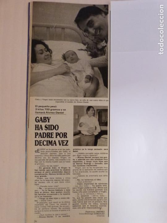 Coleccionismo de Revistas y Peri&oacute;dicos: RECORTE CLIPPING DE GABY EL PAYASO Y VIRGEN PADRES REVISTA SEMANA N&ordm; 2389 PAG. 26 L41