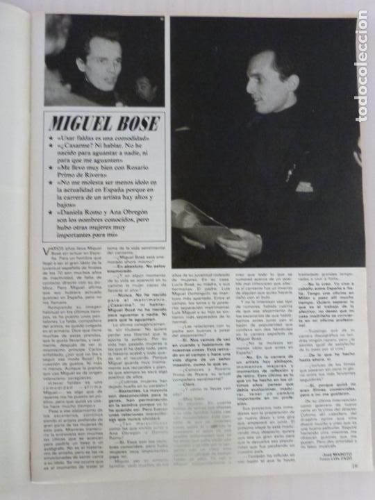 Coleccionismo de Revistas y Peri&oacute;dicos: RECORTE CLIPPING DE MIGUEL BOS&Eacute; REVISTA SEMANA N&ordm; 2389 PAG. 19 L41
