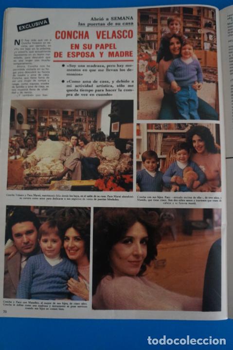 Coleccionismo de Revistas y Peri&oacute;dicos: RECORTE CLIPPING DE CONCHA VELASCO REVISTA SEMANA N&ordm; 2197 PAG. 70 Y 71 L38