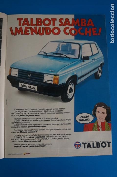 Coleccionismo de Revistas y Peri&oacute;dicos: RECORTE CLIPPING DE ANUNCIO DE COCHE TALBOT REVISTA SEMANA N&ordm; 2197 PAG. 41 L38