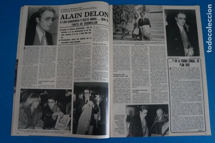 Coleccionismo de Revistas y Peri&oacute;dicos: RECORTE CLIPPING DE ALAIN DELON REVISTA SEMANA N&ordm; 2197 PAG. 12 AL 14 L38
