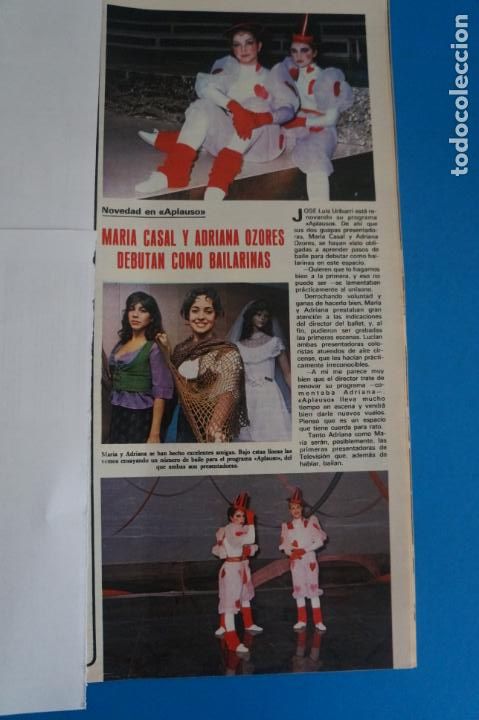 Coleccionismo de Revistas y Peri&oacute;dicos: RECORTE CLIPPING DE MARIA CASAL EX AZAFATA UN DOS TRES REVISTA SEMANA N&ordm; 2189 PAG. 73 L38