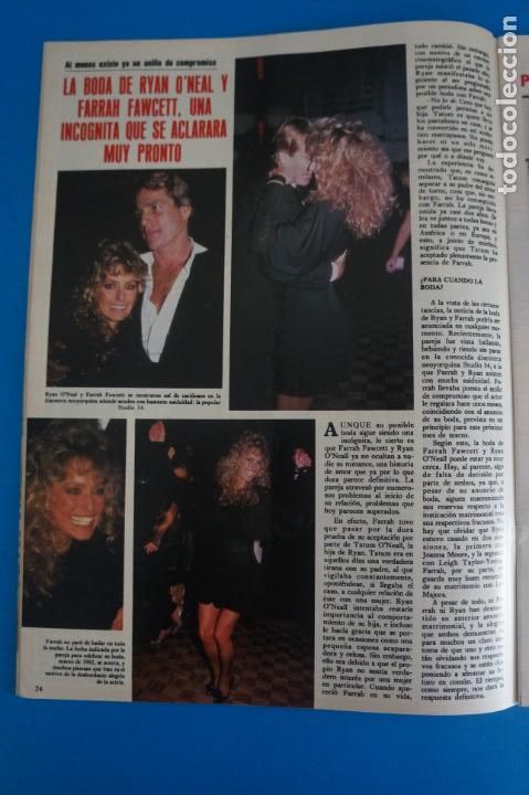 Coleccionismo de Revistas y Peri&oacute;dicos: RECORTE CLIPPING DE RYAN O&acute;NEAL Y FARRAH FAWCETT REVISTA SEMANA N&ordm; 2189 PAG. 24 L38
