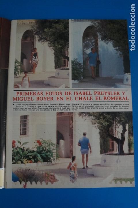 Coleccionismo de Revistas y Peri&oacute;dicos: RECORTE CLIPPING DE ISABEL PREYSLER Y MIGUEL BOYER REVISTA SEMANA N&ordm; 2374 PAG. 3 AL 5 L38