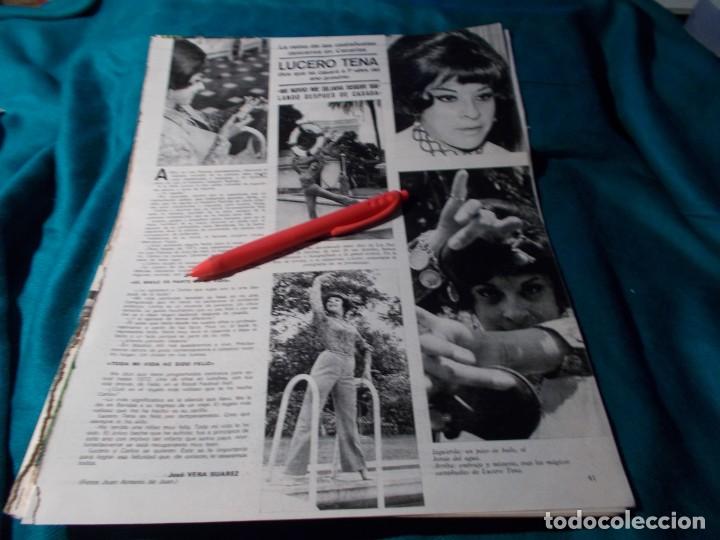 Sammeln von Zeitschriften und Zeitungen: RECORTE : PROXIMA BODA DE LUCERO TENA. SEMANA, JULIO 1970(#)