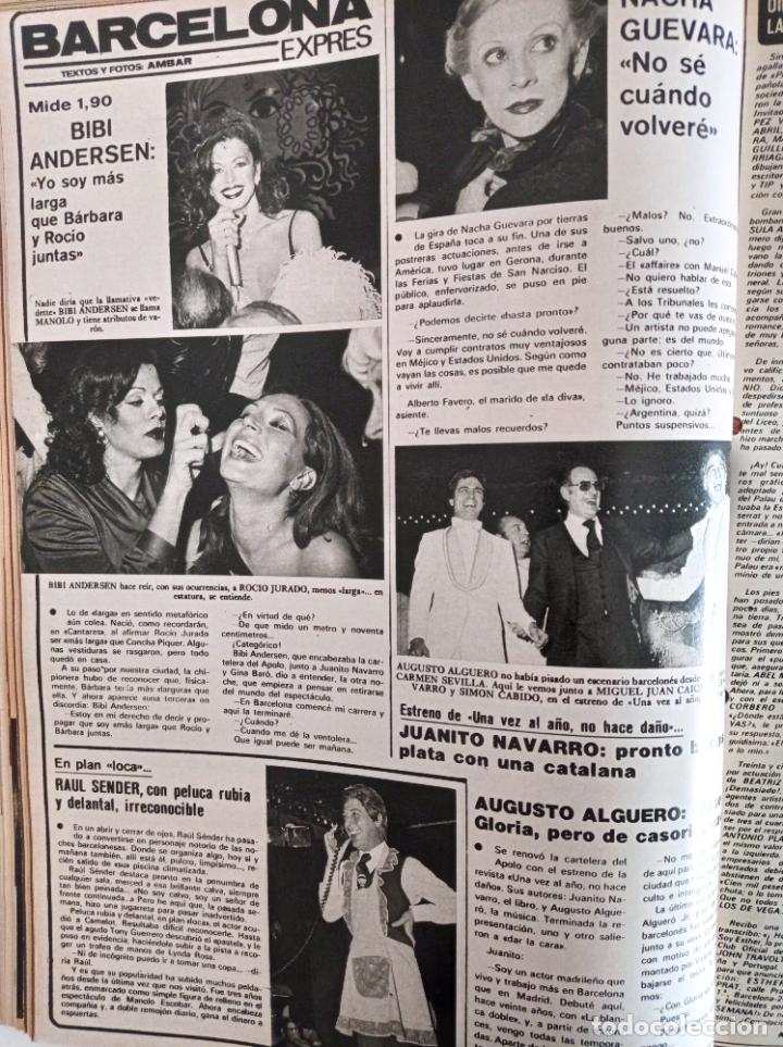 Coleccionismo de Revistas y Peri&oacute;dicos: BIBI ANDERSEN NACHA GUEVARA JUANITO NAVARRO RAUL SENDER ROCIO JURADO