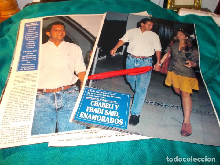Sammeln von Zeitschriften und Zeitungen: RECORTE : CHABELI IGLESIAS Y FHADI SAID. SEMANA, AGTO 1989 (#)