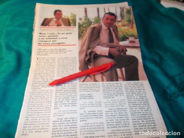 Sammeln von Zeitschriften und Zeitungen: RECORTE : ENTREVISTA A MARIO CONDE. SEMANA, AGTO 1989 (#)