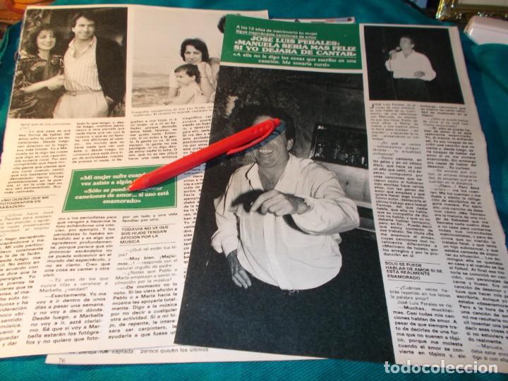 Coleccionismo de Revistas y Peri&oacute;dicos: RECORTE : JOSE LUIS PERALES. SEMANA, AGTO 1989 (#)