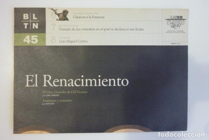 Collezionismo di Riviste e Giornali: BLTN 45 Febrero 2006 Bolet&iacute;n cuatrimestral de la Compa&ntilde;&iacute;a Nacional de Teatro Cl&aacute;sico
