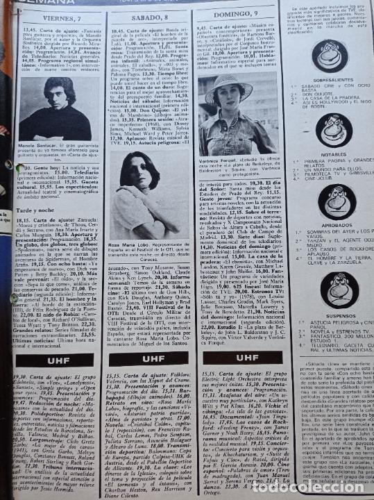 Coleccionismo de Revistas y Peri&oacute;dicos: ROSA MARIA LOBO LA OTI VERONICA FORQUE MANOLO SANLUCAR