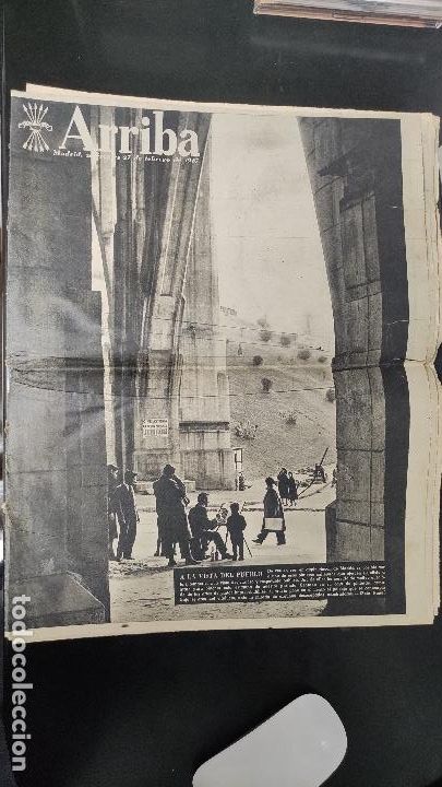Collezionismo di Riviste e Giornali: ARRIBA 1957 FEBRERO PERIODICO - A LA VISTA DEL PUEBLO