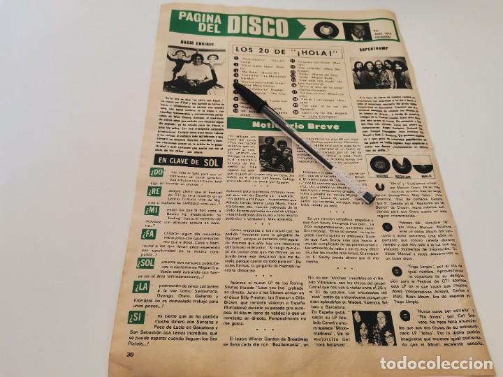 Coleccionismo de revistas y peri&oacute;dicos: ENRIQUE Y ANA, S&Uacute;PERTRAMP, COLLAGE, GRUPO ROCK CAMEL, REVERSO COLONIA NAPOLEON RECORTE REVISTA 1977