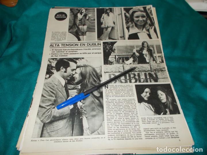 Coleccionismo de Revistas y Peri&oacute;dicos: RECORTE : ALTA TENSION EN DUBLIN ( FESTIVAL EUROVISION). SEMANA, ABRIL 1971(#)