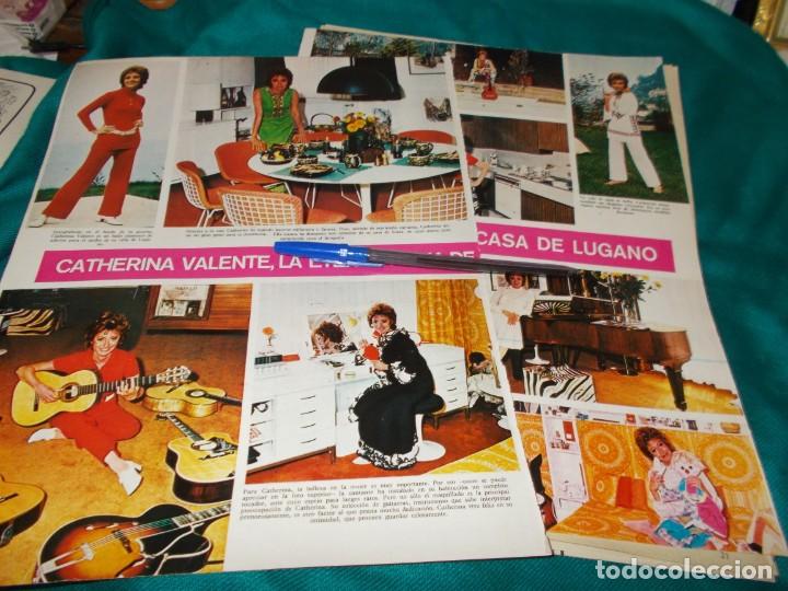 Sammeln von Zeitschriften und Zeitungen: RECORTE : CATHERINA VALENTE, EN SU CASA DE LUGANO. SEMANA, ABRIL 1971(#)