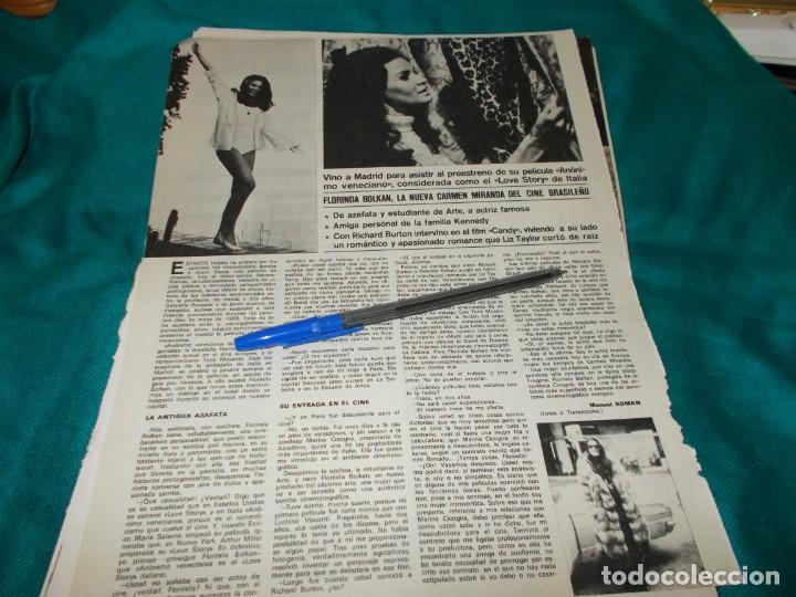 Sammeln von Zeitschriften und Zeitungen: RECORTE : FLORINDA BOLKAN , EN MADRID. SEMANA, ABRIL 1971(#)