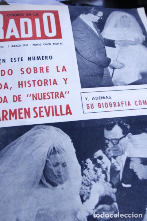 Coleccionismo de Revistas y Peri&oacute;dicos: COFRREO DE LA RADIO MARIA DOLORES DIAZ VICENTE PARRA CARMEN SEVILLA 1961