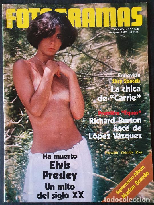 Coleccionismo de revistas y peri&oacute;dicos: REVISTA FOTOGRAMAS N&ordm; 1506 - SISSY SPACEK YOLANDA RIOS ELVIS PRESLEY RICHARD BURTON