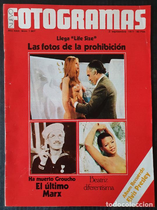 Coleccionismo de revistas y peri&oacute;dicos: REVISTA FOTOGRAMAS N&ordm; 1507 - GROUCHO MARX ELVIS PRESLEY LIFE SIZE