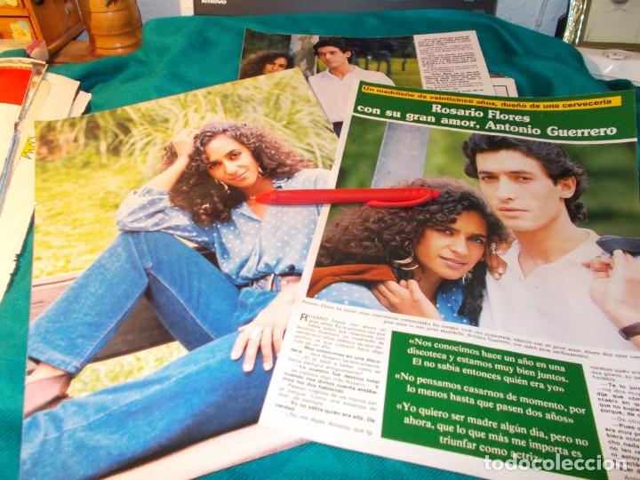 Coleccionismo de Revistas y Peri&oacute;dicos: RECORTE : ROSARIO FLORES CON SU GRAN AMOR, ANTONIO GUERRERO. SEMANA, JULIO 1988(#)