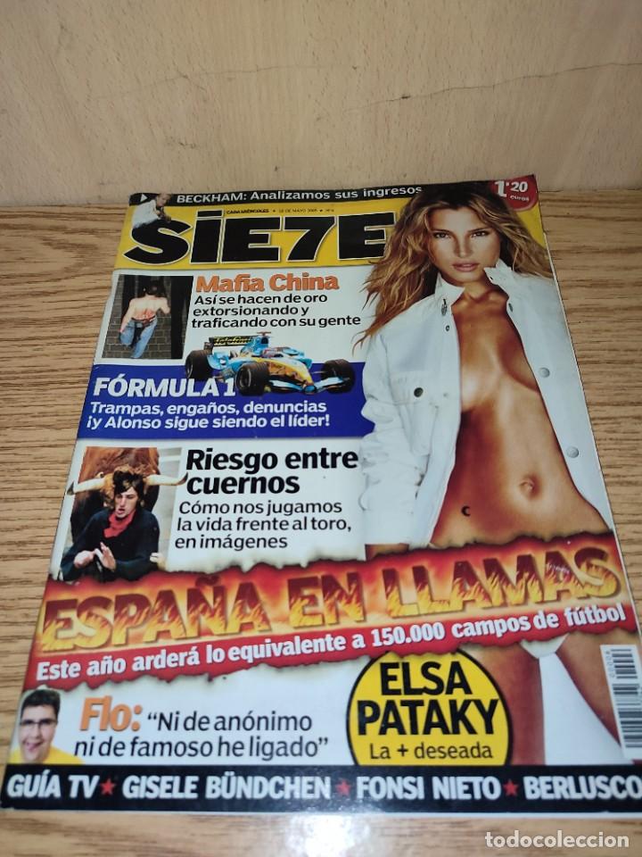 Coleccionismo de Revistas y Peri&oacute;dicos: SIETE: ELSA PATAKY, GISELE B&Uuml;DCHEN