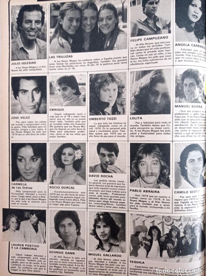 Coleccionismo de Revistas y Peri&oacute;dicos: CAMILO SESTO TEQUILA MIGUEL GALLARDO ROCIO DURCAL LAS GRECAS