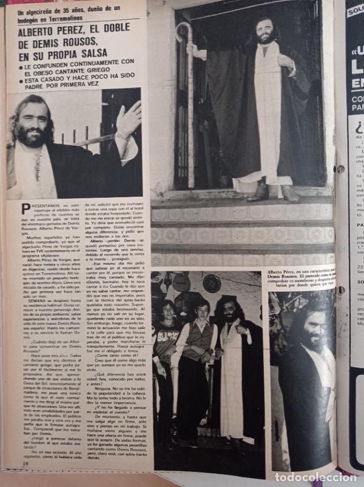 Coleccionismo de Revistas y Peri&oacute;dicos: ALBERTO PEREZ EL DOBLE ESPA&Ntilde;OL DE DEMIS ROUSSOS