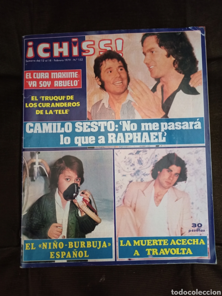 Coleccionismo de Revistas y Peri&oacute;dicos: CAMILO SESTO - BOB DYLAN - ISABEL BORONDO - AMEL AMOR - D. CARRADINE... REVISTA CHISS N&ordm; 152