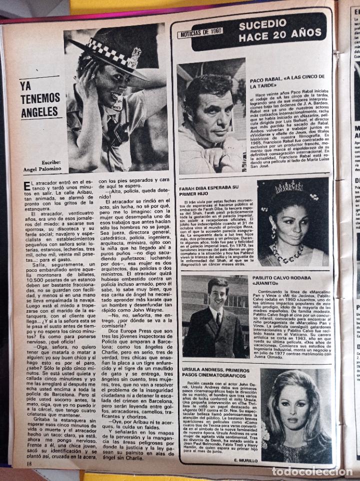 Colecionismo de Revistas e Jornais: CHERYL LADD LOS ANGELES DE CHARLIE URSULA ANDRESS PACO RABAL PABLITO CALVO
