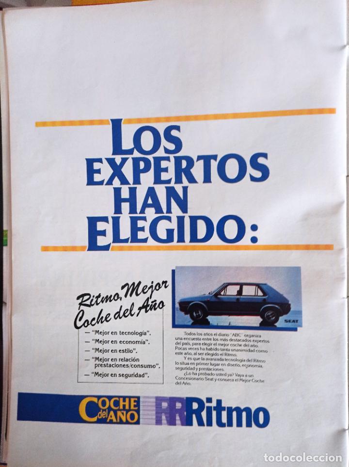 Coleccionismo de revistas y peri&oacute;dicos: ANUNCIO SEAT RITMO COCHE DEL A&Ntilde;O