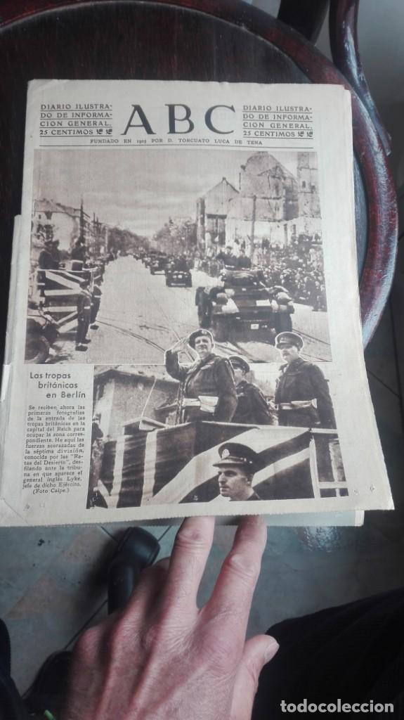 Coleccionismo de Revistas y Peri&oacute;dicos: ABC MADRID d&iacute;a 14 de julio de 1945 n&uacute;mero 12286