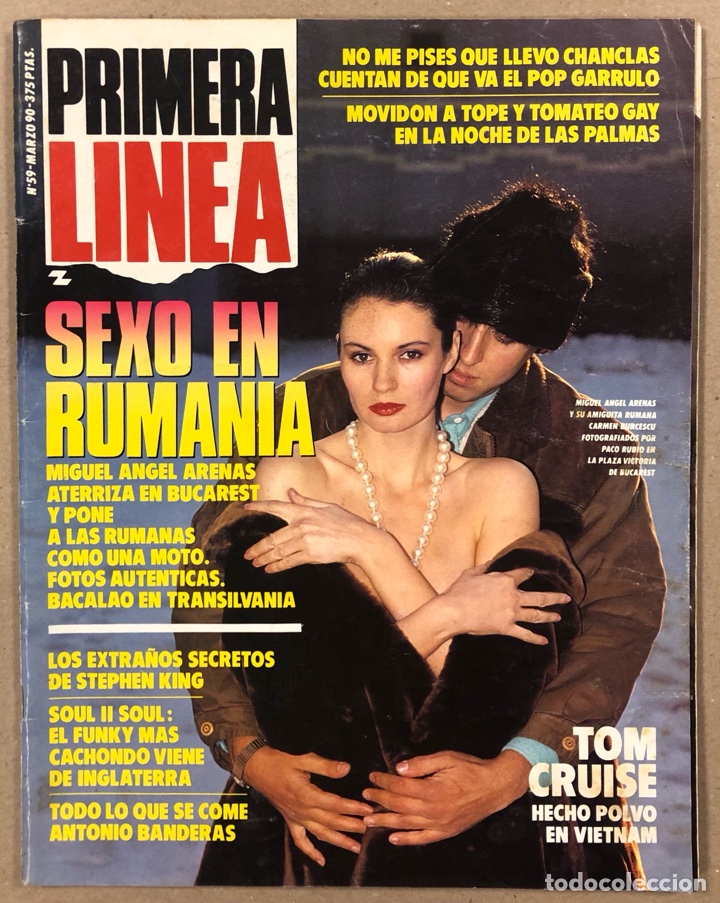 Sammeln von Zeitschriften und Zeitungen: PRIMERA L&Iacute;NEA N&deg; 59 (1989). ANTONIO BANDERAS, NO ME PISES QUE LLEVO CHANCLAS, MOVIDA GAY LAS PALMAS