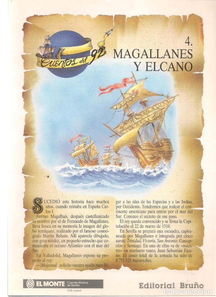 Collectionnisme de Revues et Journaux: CUENTOS DEL &acute;92. N&ordm; 4. MAGALLANES Y EL CANO. CLUB JUVENIL EL MONTE / EDT. BRU&Ntilde;O.(ST/B7.1)