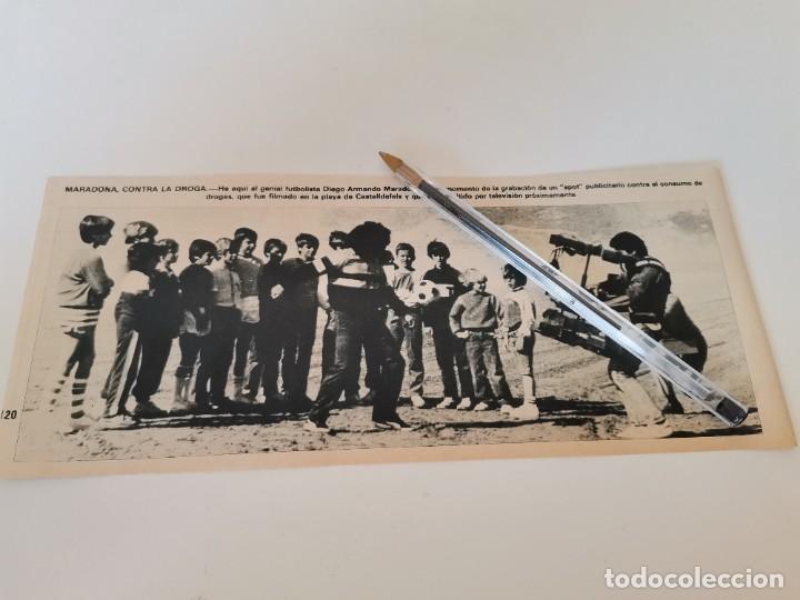 Coleccionismo de Revistas y Peri&oacute;dicos: DIEGO ARMANDO MARADONA CONTRA LA DROGA RECORTE REVISTA 1984