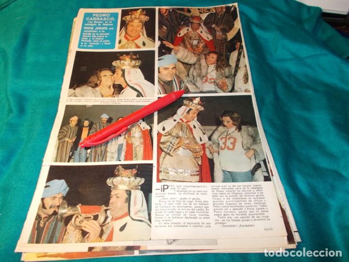 Coleccionismo de Revistas y Peri&oacute;dicos: RECORTE : PEDRO CARRASCO, DE REY GASPAR. ROCIO JURADO. SEMANA, ENERO 1977(#)