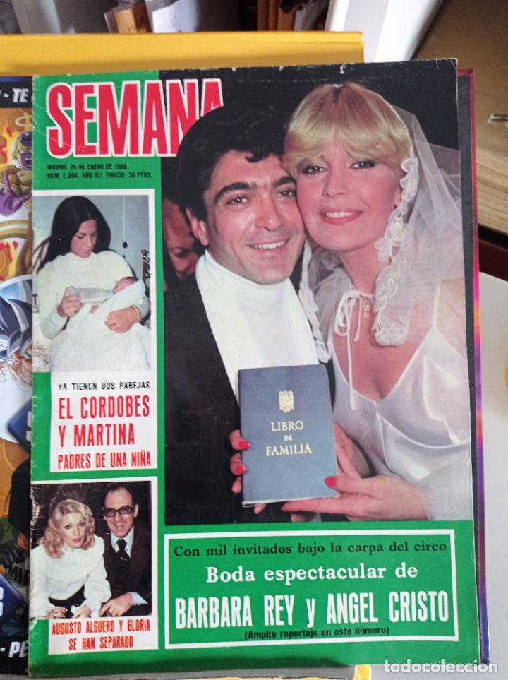 Coleccionismo de revistas y peri&oacute;dicos: BARBARA REY ANGEL CRISTO LA BODA