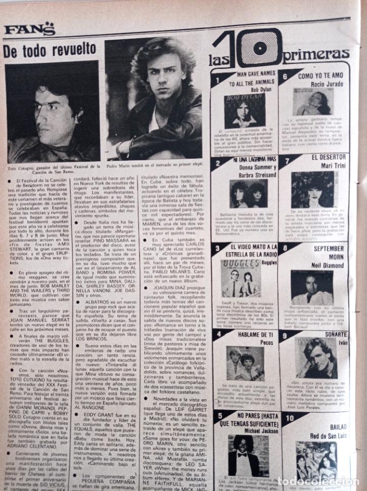 Coleccionismo de Revistas y Peri&oacute;dicos: PEDRO MARIN PECOS TOTO CATUGNO BOB DYLAN ROCIO JURADO DONNA SUMMER MICHAEL JACKSON